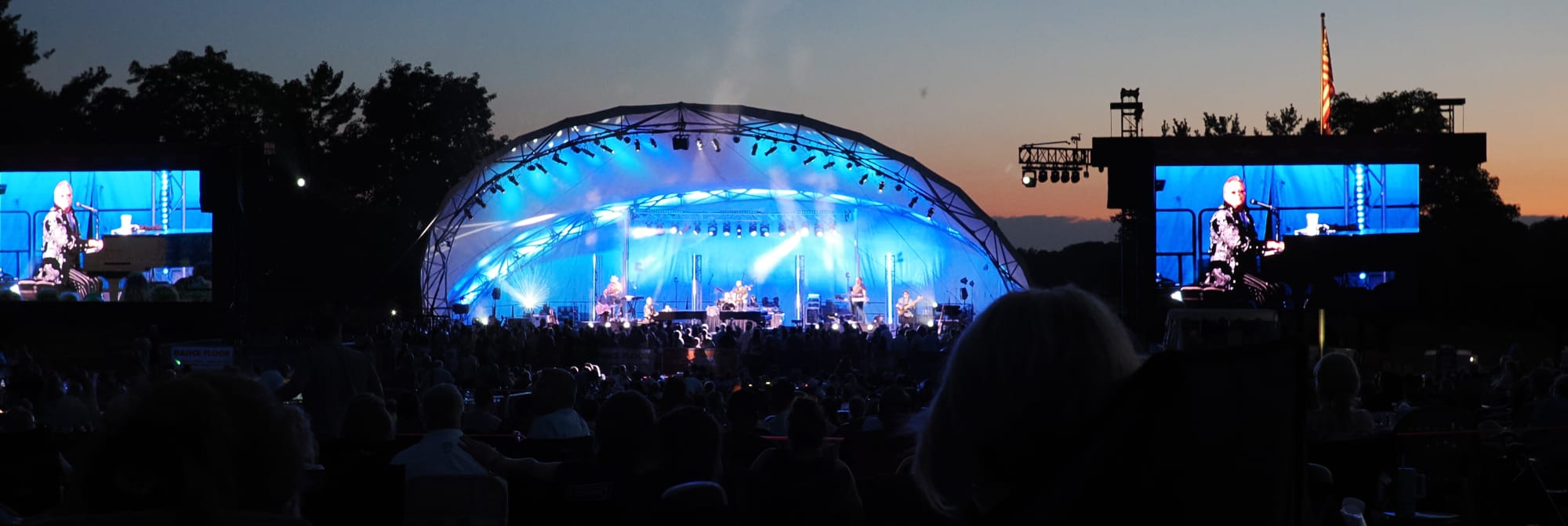 outdoor concert venue at sunset Providence